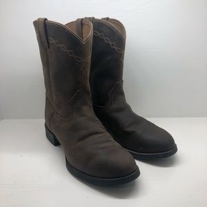 Ariat Mens 9.5 Heritage Pull On Roper Cowboy Boot